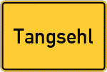Place name sign Tangsehl