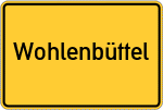 Place name sign Wohlenbüttel