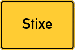 Place name sign Stixe