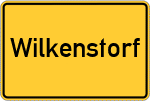 Place name sign Wilkenstorf