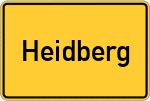 Place name sign Heidberg
