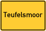 Place name sign Teufelsmoor