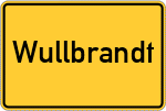 Place name sign Wullbrandt