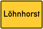 Place name sign Löhnhorst