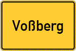 Place name sign Voßberg