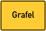 Place name sign Grafel