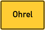 Place name sign Ohrel