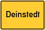 Place name sign Deinstedt