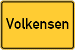 Place name sign Volkensen