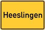 Place name sign Heeslingen