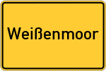 Place name sign Weißenmoor