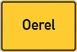 Place name sign Oerel