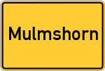 Place name sign Mulmshorn