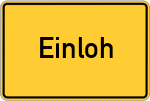 Place name sign Einloh