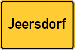 Place name sign Jeersdorf
