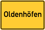 Place name sign Oldenhöfen