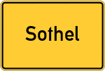 Place name sign Sothel