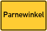 Place name sign Parnewinkel