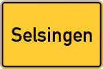 Place name sign Selsingen