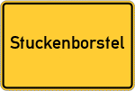 Place name sign Stuckenborstel