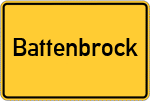 Place name sign Battenbrock