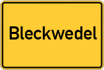 Place name sign Bleckwedel