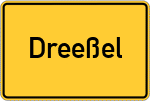 Place name sign Dreeßel