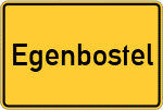 Place name sign Egenbostel