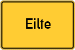Place name sign Eilte