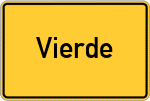 Place name sign Vierde