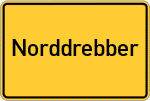 Place name sign Norddrebber