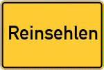 Place name sign Reinsehlen