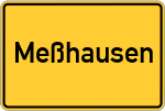 Place name sign Meßhausen