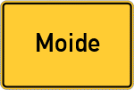 Place name sign Moide