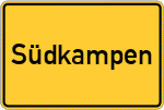 Place name sign Südkampen