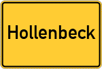 Place name sign Hollenbeck, Forsthaus;Hollenbeck, Forsthaus, Kreis Stade