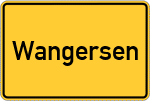 Place name sign Wangersen
