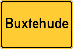 Place name sign Buxtehude