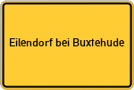 Place name sign Eilendorf bei Buxtehude