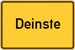 Place name sign Deinste