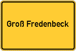Place name sign Groß Fredenbeck