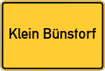 Place name sign Klein Bünstorf