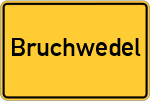 Place name sign Bruchwedel