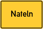 Place name sign Nateln