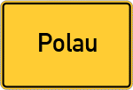 Place name sign Polau