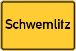 Place name sign Schwemlitz