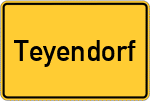 Place name sign Teyendorf