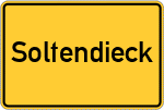 Place name sign Soltendieck