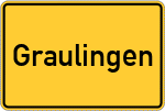 Place name sign Graulingen