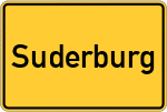 Place name sign Suderburg
